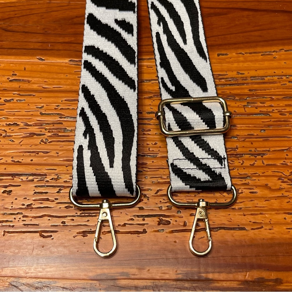 Zebra Stripe Pattern Bag Strap - New - image 2